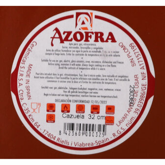 Sauspan Azofra Aardewerk 33 x 31,5 x 7,5 cm (3 Stuks) 3
