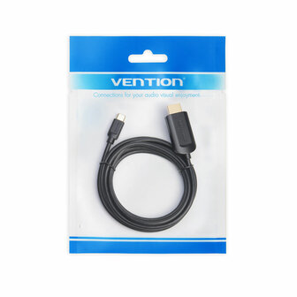 Kabel USB-C naar HDMI Vention CGUBG Zwart 1,5 m 1