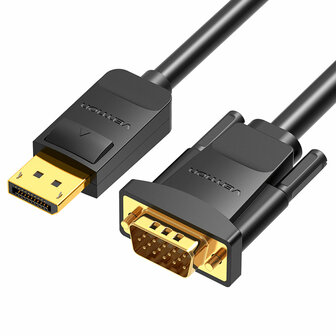 Adapter DisplayPort naar VGA Vention HBLBH Zwart 2 m 1