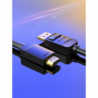 DisplayPort naar HDMI Kabel Vention HADBH Zwart 2 m 2