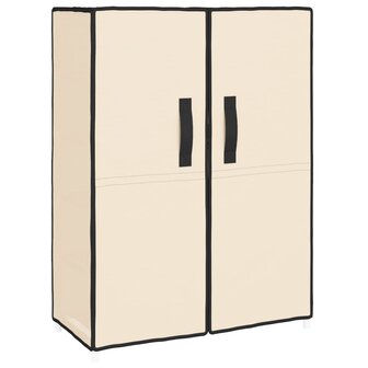 Schoenenkast 60x28x90 cm stof cr&egrave;mekleurig 2