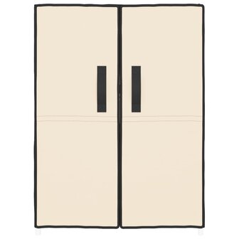 Schoenenkast 60x28x90 cm stof cr&egrave;mekleurig 3