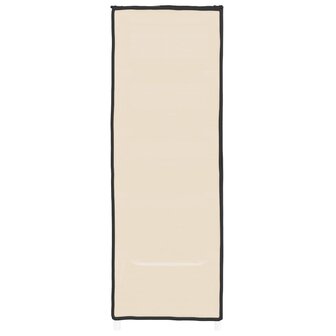 Schoenenkast 60x28x90 cm stof cr&egrave;mekleurig 4