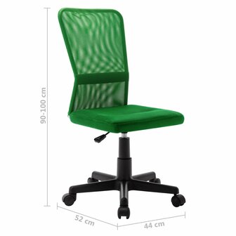 Kantoorstoel 44x52x100 cm mesh stof groen 8