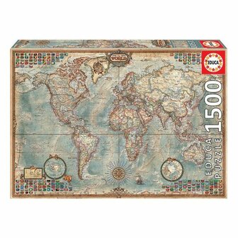 Puzzel The World Educa 16005 1