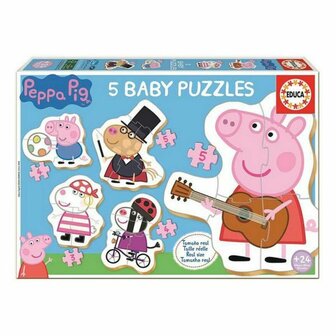 Set van 5 Puzzels Peppa Pig Educa 1