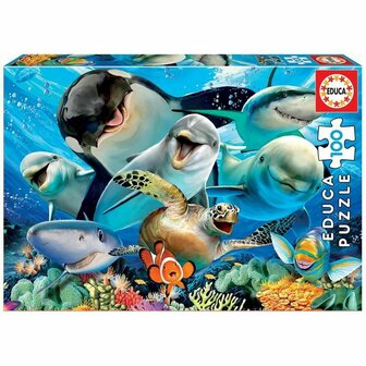Puzzel Educa Selfie Under the Sea (100 pcs) 1