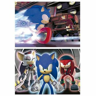 Set van 2 Puzzels Educa Neon Sonic 100 Onderdelen 2
