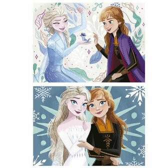 Set van 2 Puzzels Frozen 20 Onderdelen 4