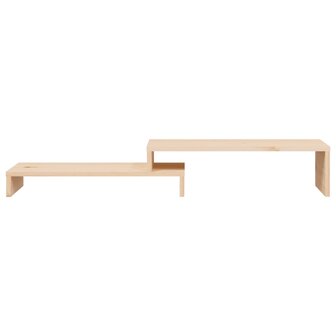 Monitorstandaard (52-101)x22x14 cm massief grenenhout 6