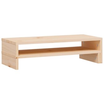 Monitorstandaard (52-101)x22x14 cm massief grenenhout 7
