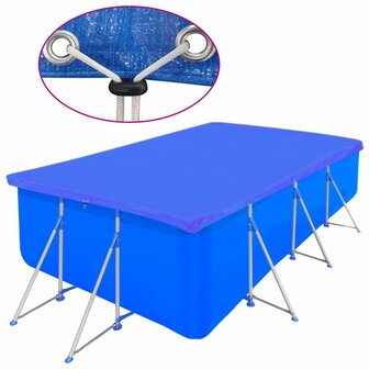 Zwembadhoezen 2 st rechthoekig 90 g/m&sup2; 540x270 cm PE 3