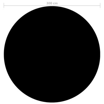 Zwembadhoes 300 cm PE zwart 4