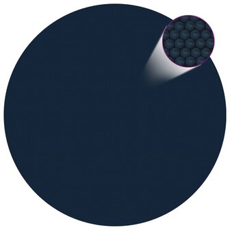 Zwembadfolie solar drijvend 300 cm PE zwart en blauw 1
