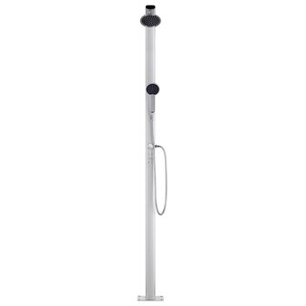 Buitendouche met bruine basis 220 cm aluminium 5
