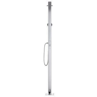 Buitendouche met grijze basis 220 cm aluminium 6