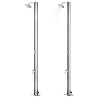 Buitendouche 215 cm roestvrij staal  2