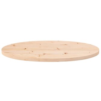 Tafelblad ovaal 60x30x2,5 cm massief grenenhout 3
