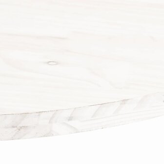 Tafelblad ovaal 60x30x2,5 cm massief grenenhout wit 5