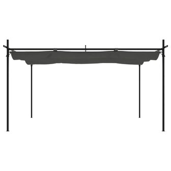 Pergola met uitschuifbaar dak 395x292x230 antracietkleurig 3