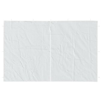 Tentwanden 2 st met ritssluiting PE wit  3