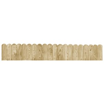Gazonranden 2 st 120 cm ge&iuml;mpregneerd grenenhout 2