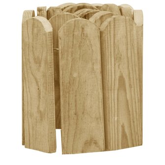 Gazonranden 2 st 120 cm ge&iuml;mpregneerd grenenhout 4