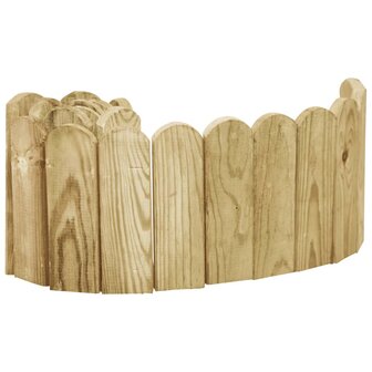 Gazonrand 120 cm ge&iuml;mpregneerd grenenhout groen 2