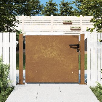 Poort 105x105 cm cortenstaal 1