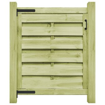 Poort 100x100 cm groen ge&iuml;mpregneerd grenenhout 1