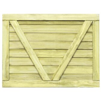 Poort 75x100 cm ge&iuml;mpregneerd grenenhout 5