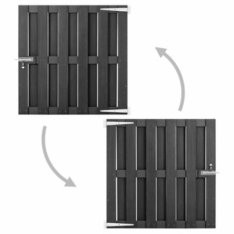 Poort 100x100 cm HKC grijs 2