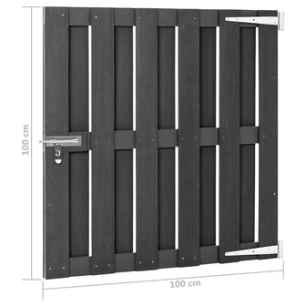 Poort 100x100 cm HKC grijs 6
