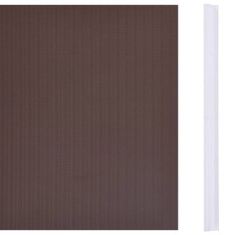 Tuinscherm 35x0,19 m PVC bruin 3