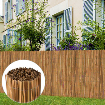 Scherm 500x100 cm bamboe 1
