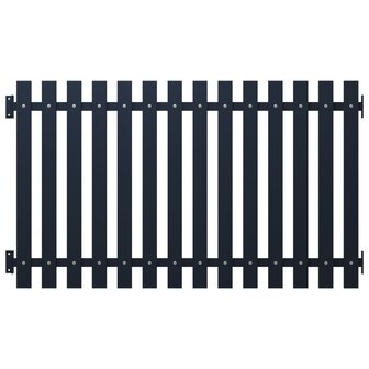 Schuttingpaneel 170,5x75 cm gepoedercoat staal antraciet 1