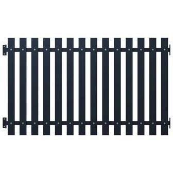Schuttingpaneel 170,5x150 cm gepoedercoat staal antraciet 1