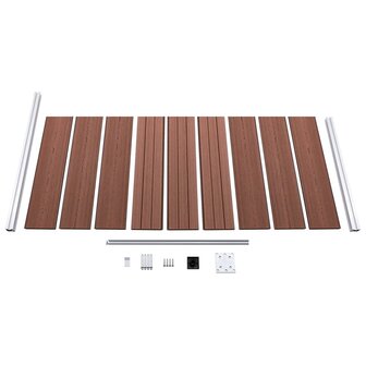 Schuttingpaneel 95x186 cm HKC bruin 4