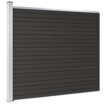 Schuttingpaneel 175x146 cm HKC grijs 3