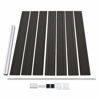 Schuttingpaneel 175x146 cm HKC grijs 4