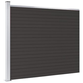 Schuttingpaneel 175x146 cm HKC zwart 3