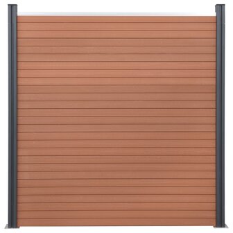Schuttingpaneelset 526x186 cm HKC bruin 4