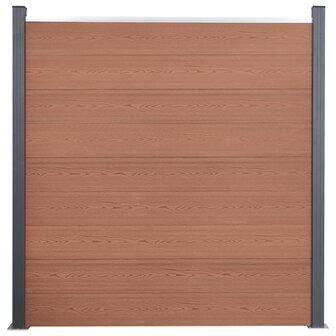 Schuttingpaneelset 699x186 cm HKC bruin 3