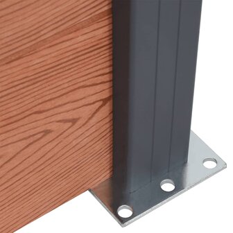 Schuttingpaneelset 699x186 cm HKC bruin 7
