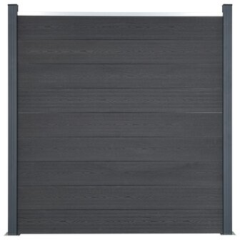 Schuttingpaneelset 699x186 cm HKC grijs 3