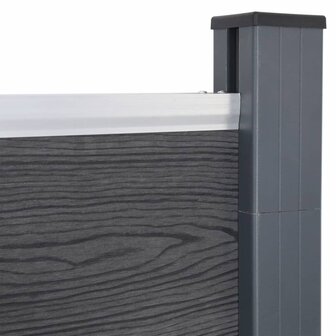 Schuttingpaneelset 699x186 cm HKC grijs 6