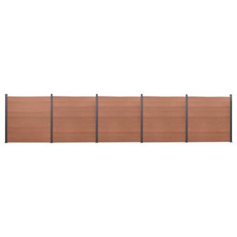 Schuttingpaneelset 872x186 cm HKC bruin 1