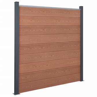 Schuttingpaneelset 872x186 cm HKC bruin 2