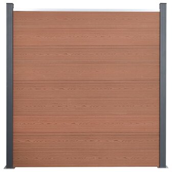 Schuttingpaneelset 872x186 cm HKC bruin 3
