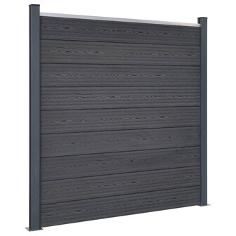 Schuttingpaneelset 872x186 cm HKC grijs 2